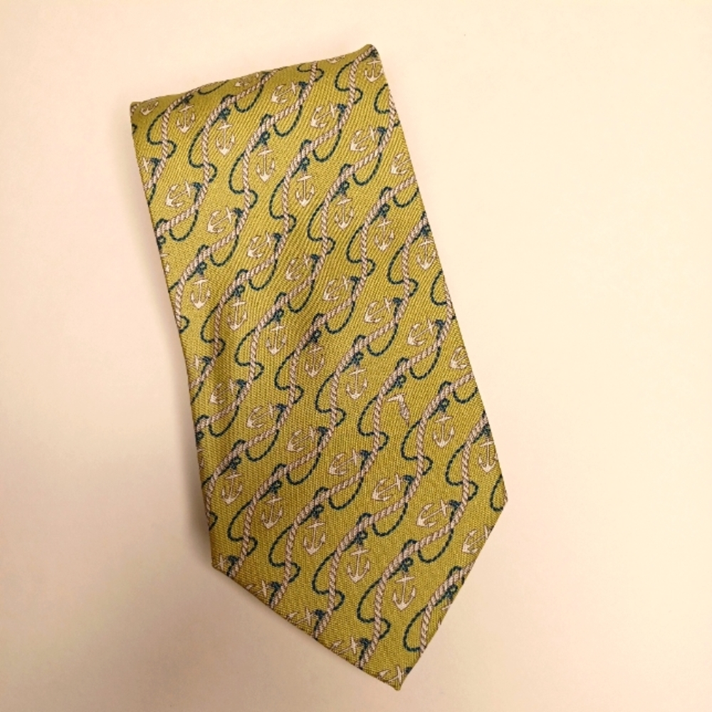 Trussardi Silk Anchor and Rope Necktie